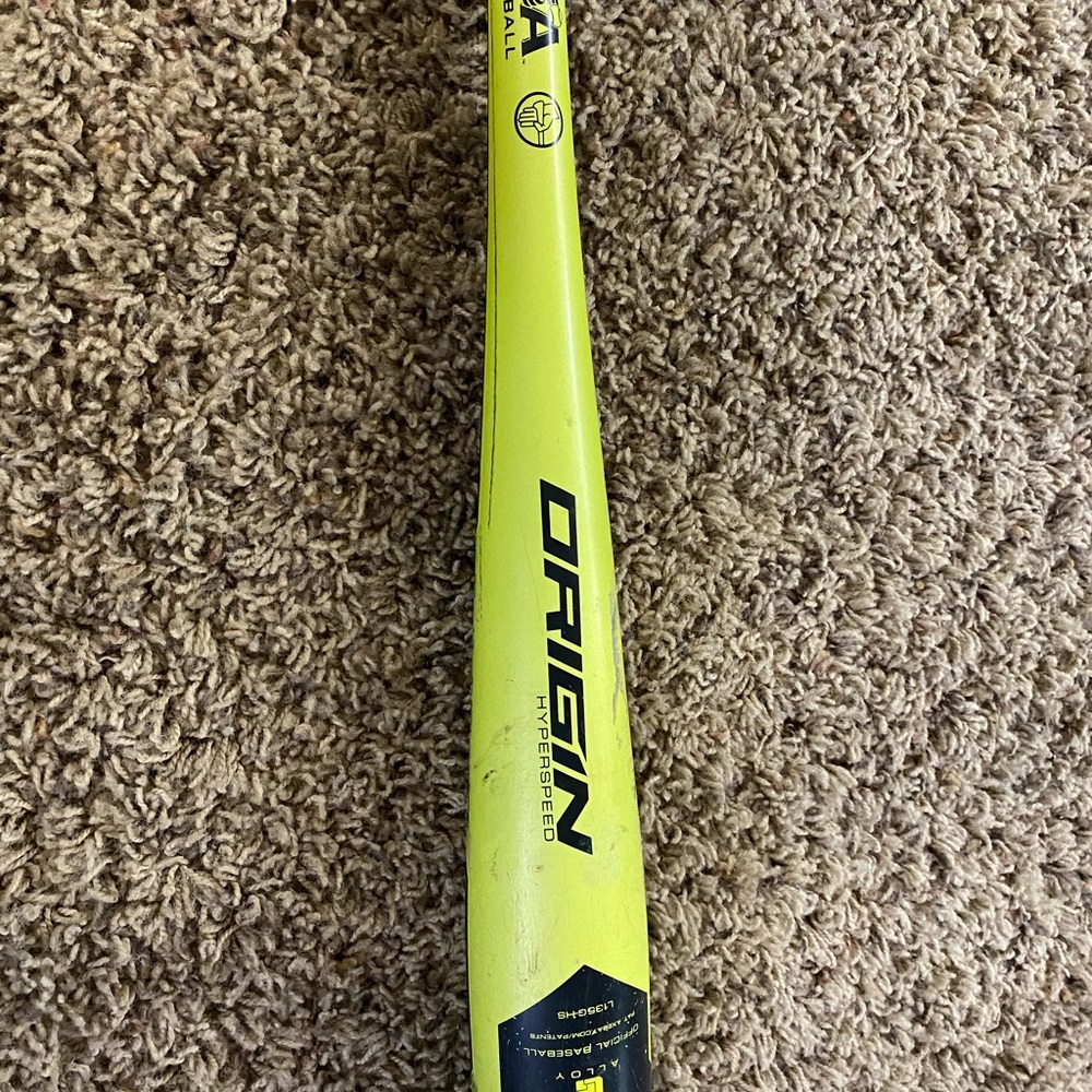 COPY - Origin Axe baseball bat. Hardly used. 27”, 17oz, 2 1/2 barrel drop -10.